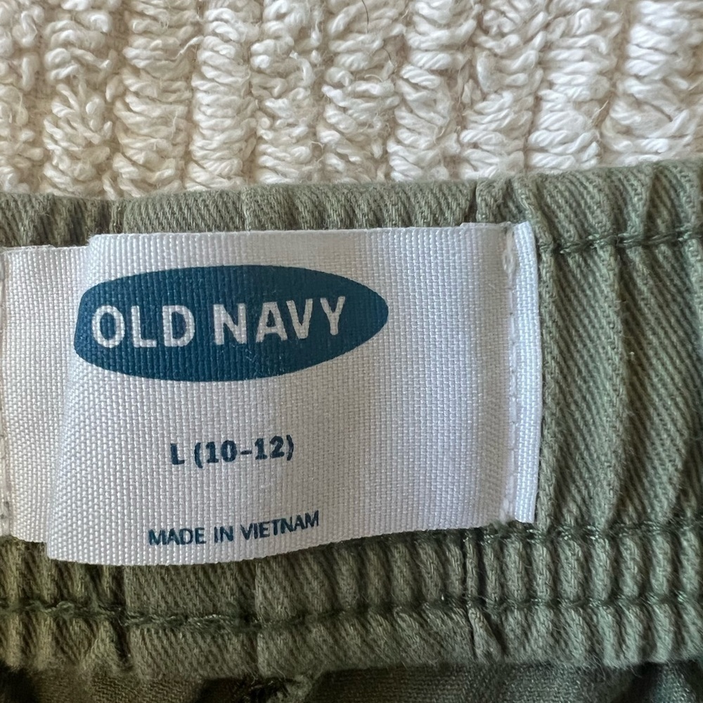 Old Navy L(10-12)Linen Shorts with Drawstring and Pockets - Picture 4 of 6